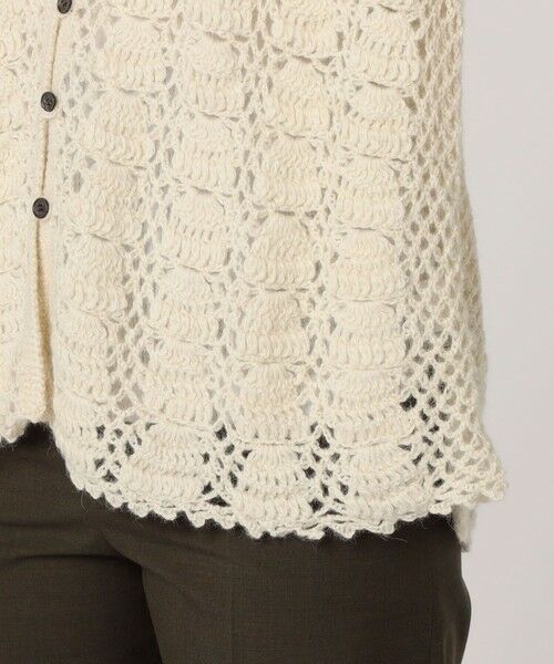 TOMORROWLAND / トゥモローランド カーディガン・ボレロ | RAffa MOLINA アルパカ クロシェカーディガン | 詳細8