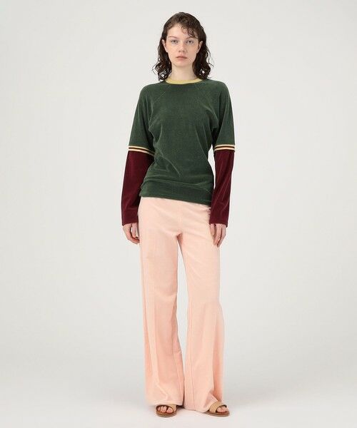 FUMIKA_UCHIDA 23AW Pile Switching Tシャツ M セール】 FUMIKA_UCHIDA PILE SWITCHING （カットソー（半袖以外