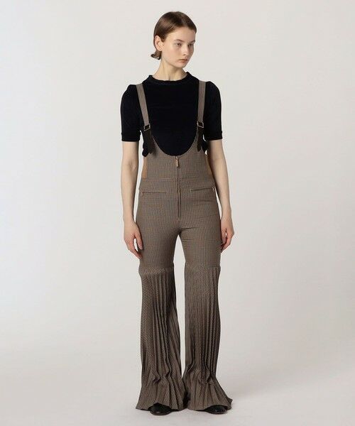 TOMORROWLAND / トゥモローランド サロペット・オールインワン | FUMIKA_UCHIDA HOUNDSTOOTH サロペット | 詳細1