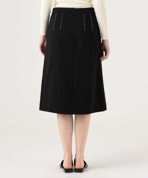 セール】 PARTOW BAY SKIRT ウールストレッチ ミディスカート