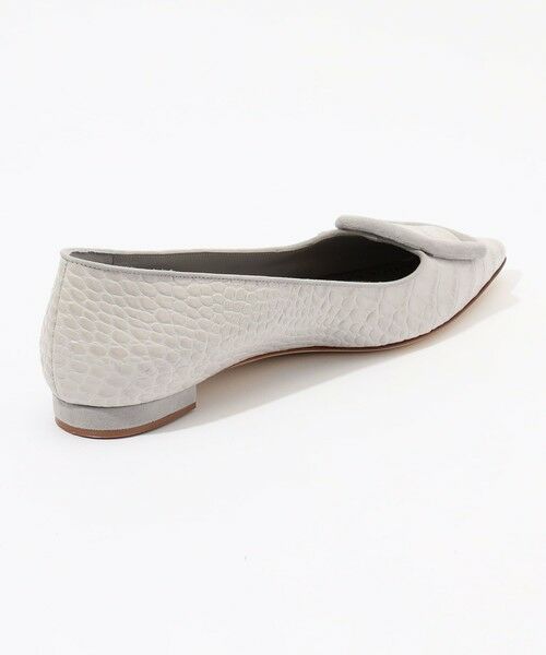 直営店 ‐Manolo Blahnik- MAYSALE 10mm フラットシューズ MANOLO BLAHNIK Maysale スエード ポインテッドトゥ フラット