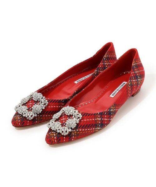 セール】 MANOLO BLAHNIK HANGISIFLAT （フラットシューズ