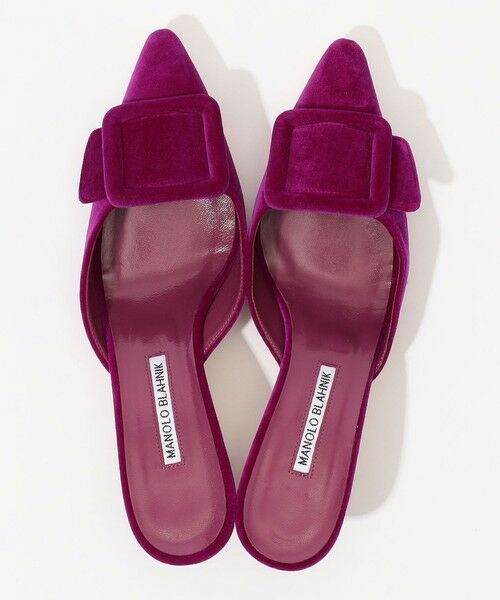 セール】 MANOLO BLAHNIK MAYSALE VELVET （サンダル