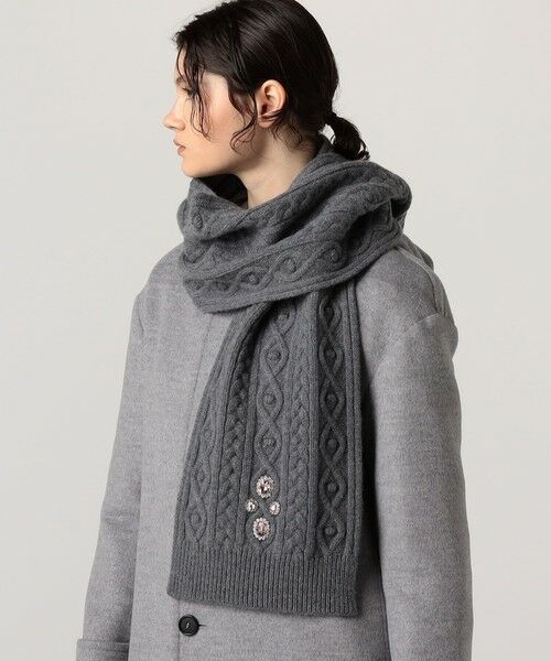 TOMORROWLAND / トゥモローランド マフラー・ショール・スヌード・ストール | Rabanne ACCESSOIRES TEX ケーブルニットマフラー | 詳細1