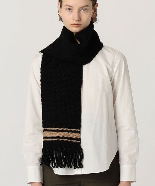 TOMORROWLAND / トゥモローランド マフラー・ショール・スヌード・ストール | BODE BRAIDED FRINGE ウール ニットマフラー | 詳細1