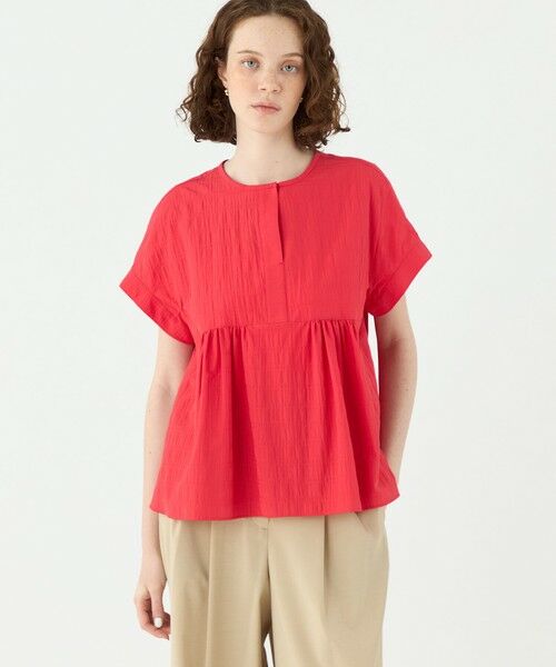 TOMORROWLAND / トゥモローランド シャツ・ブラウス | ボーダーサッカー サックブラウス | 詳細2