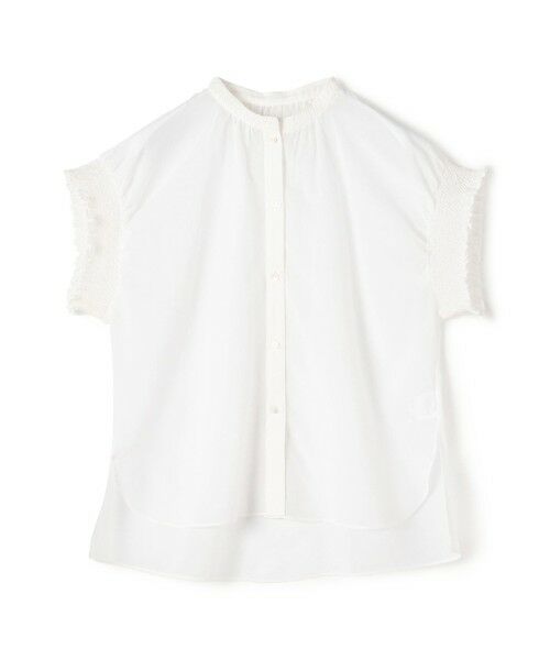 TOMORROWLAND / トゥモローランド シャツ・ブラウス | コットンクレープ スタンドカラーブラウス(11 ホワイト)