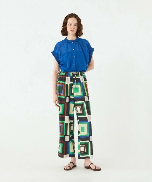 TOMORROWLAND / トゥモローランド シャツ・ブラウス | コットンクレープ スタンドカラーブラウス | 詳細1