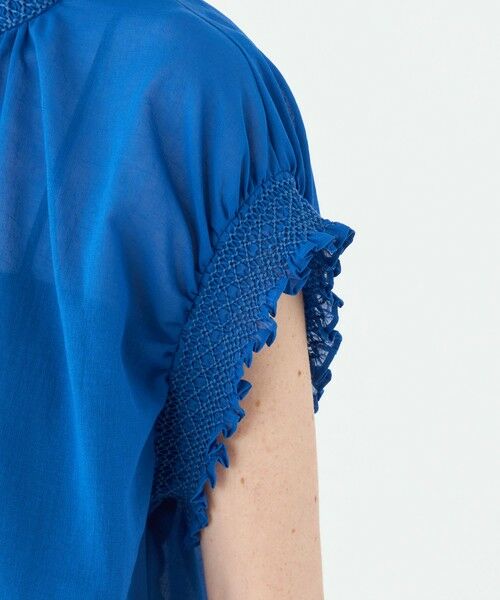 TOMORROWLAND / トゥモローランド シャツ・ブラウス | コットンクレープ スタンドカラーブラウス | 詳細6