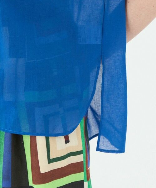 TOMORROWLAND / トゥモローランド シャツ・ブラウス | コットンクレープ スタンドカラーブラウス | 詳細7