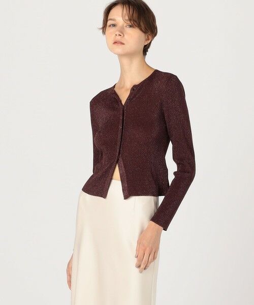 TOMORROWLAND / トゥモローランド カーディガン・ボレロ | シアーラメリブ クルーネックカーディガン | 詳細2