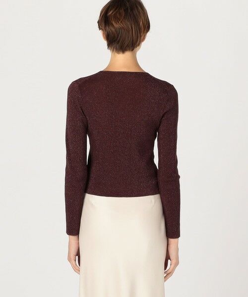 TOMORROWLAND / トゥモローランド カーディガン・ボレロ | シアーラメリブ クルーネックカーディガン | 詳細4