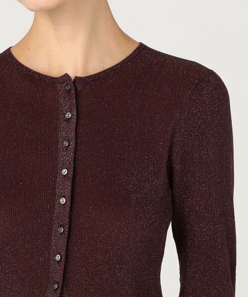 TOMORROWLAND / トゥモローランド カーディガン・ボレロ | シアーラメリブ クルーネックカーディガン | 詳細5