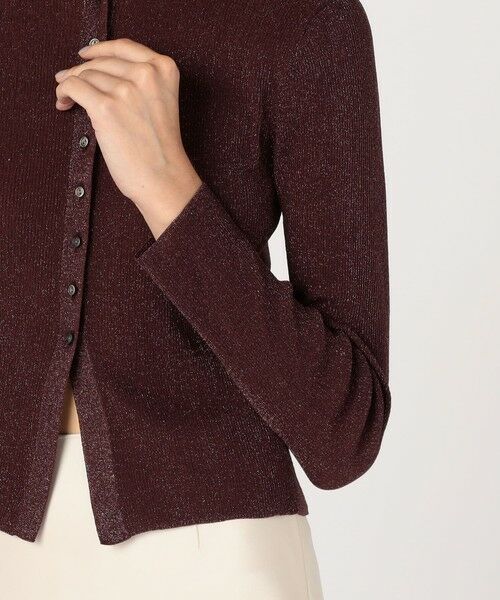 TOMORROWLAND / トゥモローランド カーディガン・ボレロ | シアーラメリブ クルーネックカーディガン | 詳細7