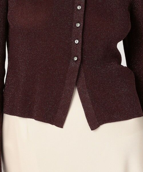 TOMORROWLAND / トゥモローランド カーディガン・ボレロ | シアーラメリブ クルーネックカーディガン | 詳細8