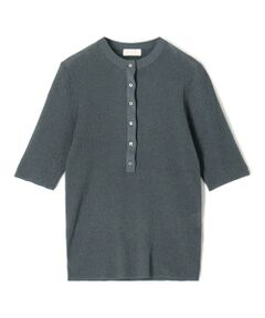 TOMORROWLAND / トゥモローランド ニット・セーター | シアーラメリブ ヘンリーネックプルオーバー