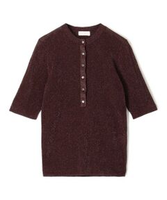 TOMORROWLAND / トゥモローランド ニット・セーター | シアーラメリブ ヘンリーネックプルオーバー