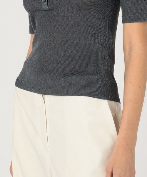 TOMORROWLAND / トゥモローランド ニット・セーター | シアーラメリブ ヘンリーネックプルオーバー | 詳細8