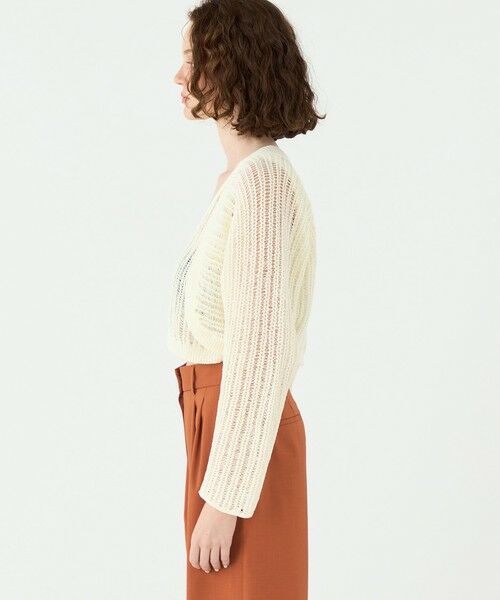 TOMORROWLAND / トゥモローランド カーディガン・ボレロ | チュールテープ ショートカーディガン | 詳細3