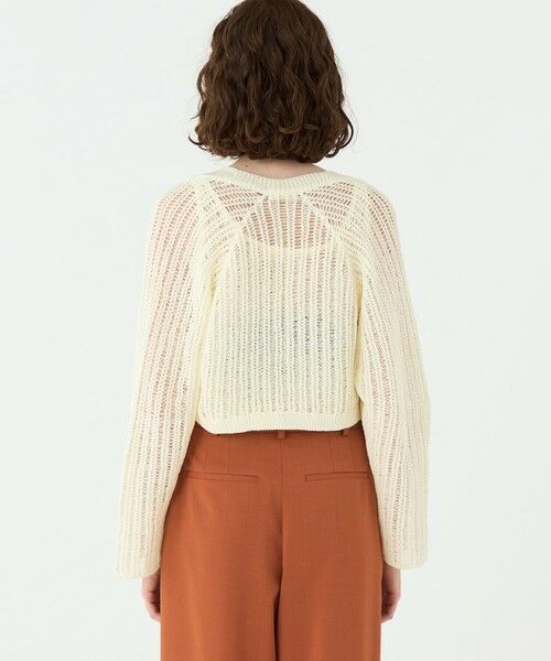 TOMORROWLAND / トゥモローランド カーディガン・ボレロ | チュールテープ ショートカーディガン | 詳細4