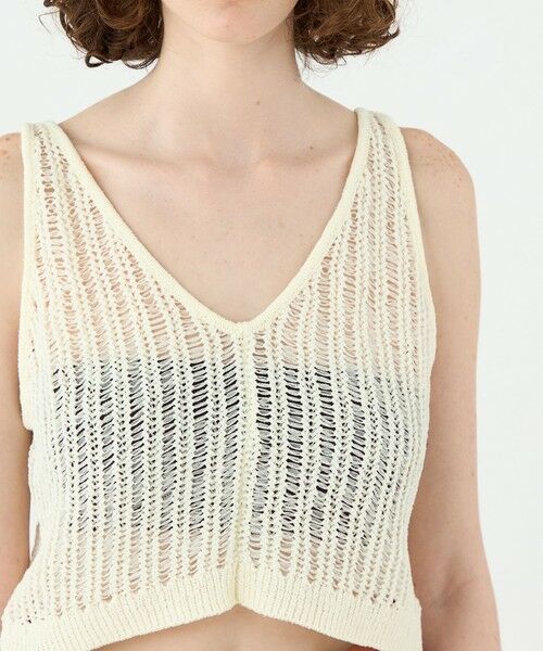 TOMORROWLAND / トゥモローランド ニット・セーター | チュールテープ ショートプルオーバー | 詳細5