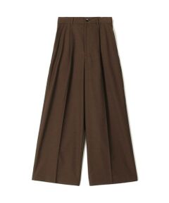 TOMORROWLAND / トゥモローランド スラックス・ドレスパンツ | ストレッチトロピカル タックワイドパンツ