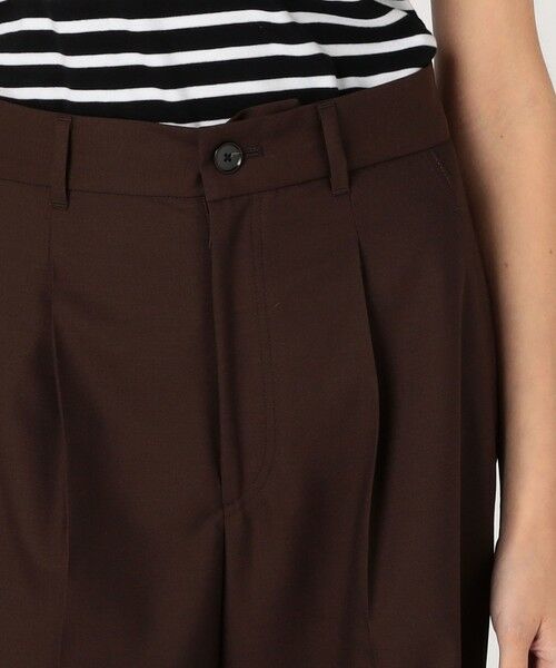 TOMORROWLAND / トゥモローランド スラックス・ドレスパンツ | ストレッチトロピカル タックワイドパンツ | 詳細5