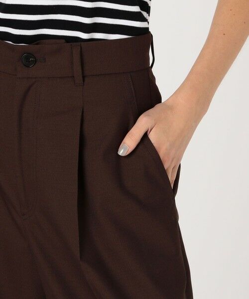 TOMORROWLAND / トゥモローランド スラックス・ドレスパンツ | ストレッチトロピカル タックワイドパンツ | 詳細8