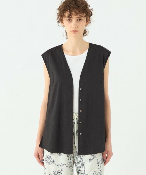 TOMORROWLAND / トゥモローランド シャツ・ブラウス（半袖以外） | エフェクトリネン ライトジレブラウス | 詳細2