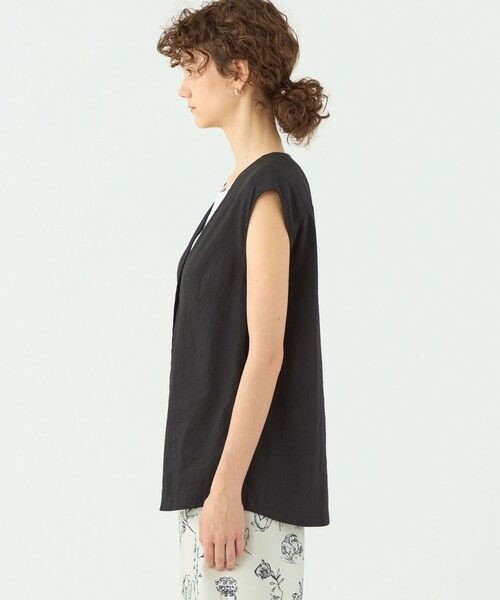 TOMORROWLAND / トゥモローランド シャツ・ブラウス（半袖以外） | エフェクトリネン ライトジレブラウス | 詳細3