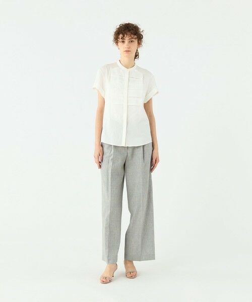 TOMORROWLAND / トゥモローランド シャツ・ブラウス | エフェクトリネン ハーフスリーブブラウス | 詳細1