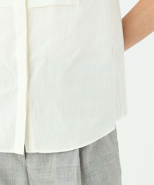 TOMORROWLAND / トゥモローランド シャツ・ブラウス | エフェクトリネン ハーフスリーブブラウス | 詳細7