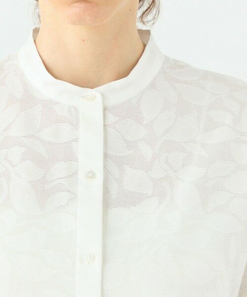 TOMORROWLAND / トゥモローランド シャツ・ブラウス | カラミジャカード ワイドショルダークレリックブラウス | 詳細5