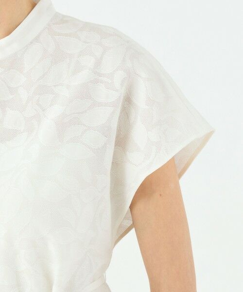 TOMORROWLAND / トゥモローランド シャツ・ブラウス | カラミジャカード ワイドショルダークレリックブラウス | 詳細6
