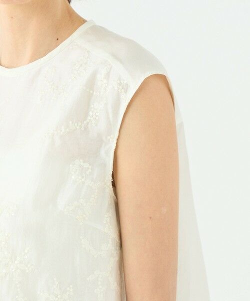 TOMORROWLAND / トゥモローランド シャツ・ブラウス | スパンコールエンブロイダリー スリーブレスブラウス | 詳細7