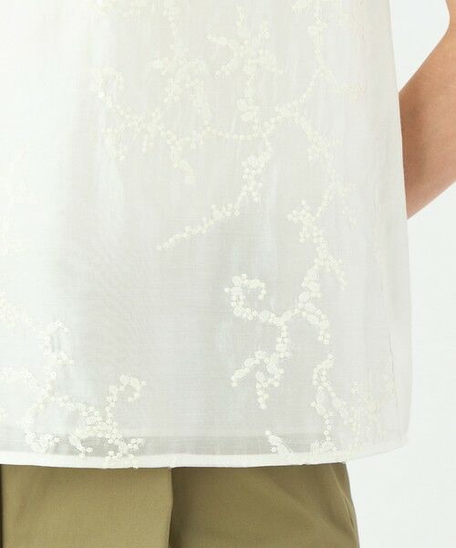 TOMORROWLAND / トゥモローランド シャツ・ブラウス | スパンコールエンブロイダリー スリーブレスブラウス | 詳細8