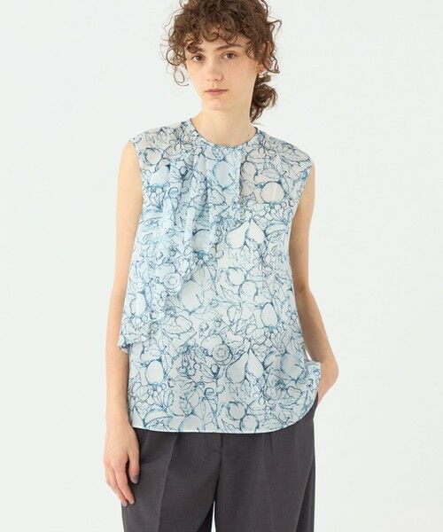 TOMORROWLAND / トゥモローランド シャツ・ブラウス | レモンスケッチ タックフレアブラウス | 詳細2