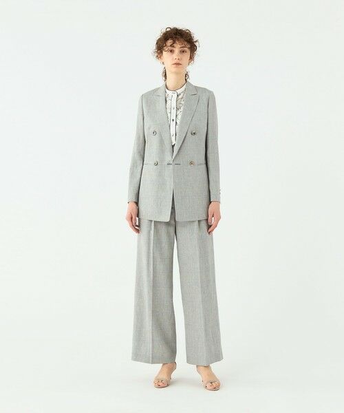 TOMORROWLAND / トゥモローランド その他パンツ | サマーグレンチェック タックワイドパンツ | 詳細1