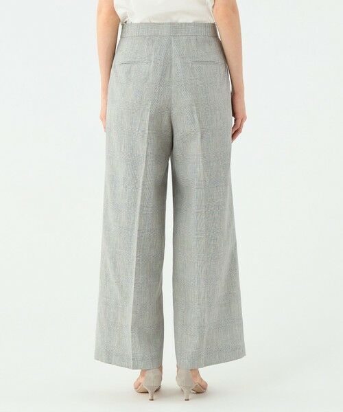 TOMORROWLAND / トゥモローランド その他パンツ | サマーグレンチェック タックワイドパンツ | 詳細5