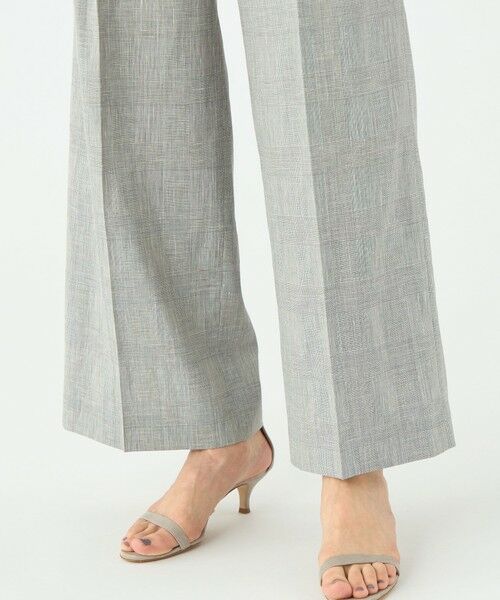 TOMORROWLAND / トゥモローランド その他パンツ | サマーグレンチェック タックワイドパンツ | 詳細9