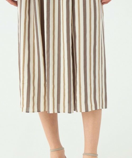 TOMORROWLAND / トゥモローランド ミニ丈・ひざ丈ワンピース | エフェクトストライプ フレアスリーブワンピース | 詳細7