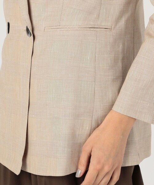 TOMORROWLAND / トゥモローランド テーラードジャケット | サマーグレンチェック ダブルブレストジャケット | 詳細10