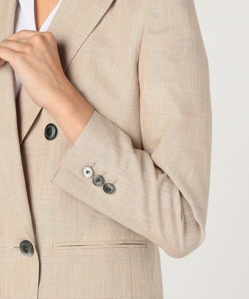 TOMORROWLAND / トゥモローランド テーラードジャケット | サマーグレンチェック ダブルブレストジャケット | 詳細8