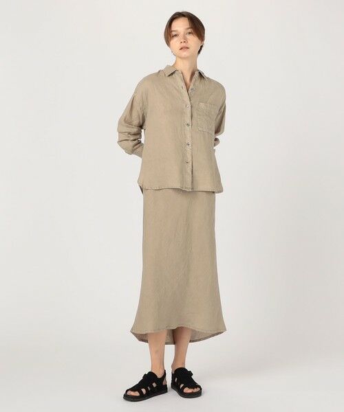 TOMORROWLAND / トゥモローランド シャツ・ブラウス(半袖以外) | ライトウェイトリネン オーバーサイズドシャツ WKO3970 | 詳細8