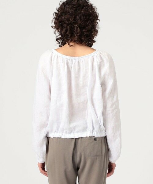 TOMORROWLAND / トゥモローランド シャツ・ブラウス(半袖以外) | ライトウェイトリネン ギャザーブラウス WKO3985 | 詳細4