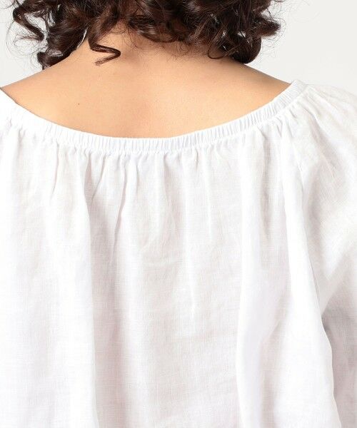 TOMORROWLAND / トゥモローランド シャツ・ブラウス(半袖以外) | ライトウェイトリネン ギャザーブラウス WKO3985 | 詳細6