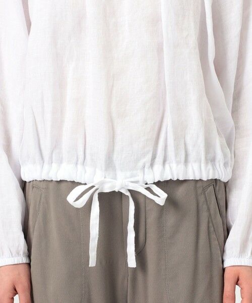 TOMORROWLAND / トゥモローランド シャツ・ブラウス(半袖以外) | ライトウェイトリネン ギャザーブラウス WKO3985 | 詳細9