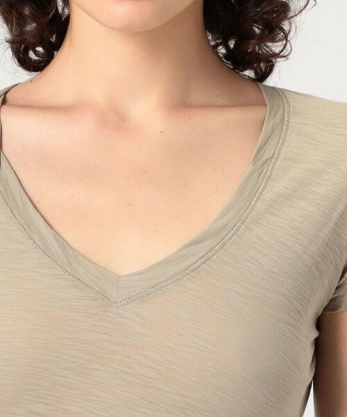 TOMORROWLAND / トゥモローランド Tシャツ | スラブジャージー VネックTシャツ WUA3695 | 詳細5