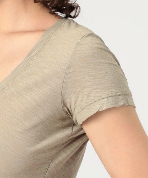 TOMORROWLAND / トゥモローランド Tシャツ | スラブジャージー VネックTシャツ WUA3695 | 詳細7