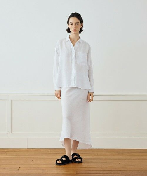 TOMORROWLAND / トゥモローランド ロング・マキシ丈スカート | ライトウェイトリネン ハイロースカート WKO5983 | 詳細1